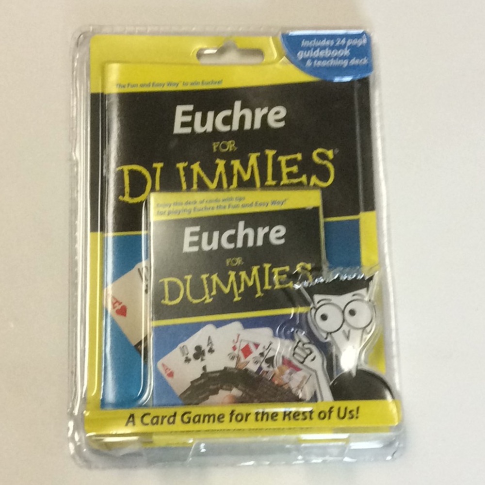 New Euchre for Dummies Card Game w/24 pg guidebook